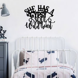 Wallity Gypsy Soul Escultura de Pared Negra